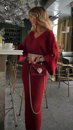 Seductive Style, Elegant Outfit Classy, Outfits Winter, Mode Inspiration, Elegant Outfit, Red Fashion, Classy Outfits, Dress To Impress, Spring Fashion