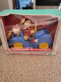 1986 NEW 13" Bonnie In Her Musical Car. Has condition issues with plastic in front of box. Otherwise no flaws. Still attached in box. Smoke free home. Reborn Dolls, Doll Toys, Toys Games, Action Figures, Musical, Electronic Accessories, Dolls, Music Clothes