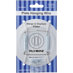 the plymor plate hanging wire is packaged in a package