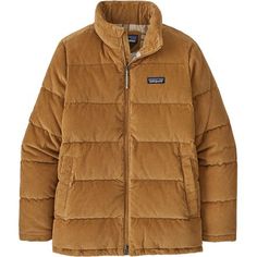 Patagonia combined all their favorite eco-friendly fabrics to produce the heritage-inspired, super-warm coat that is the Cord Fjord. Chock-full of recycled goose and duck down, it offers body-heat trapping insulation as you navigate town. And since it's finished with corduroy and lined with flannel, its old-school style fits right in at your favorite watering holes. Haikou, Winter Gear, Skateboarder, Warm Coat, Patagonia Womens, Down Coat, Organic Baby, Puffer Coat, Fleece Hoodie