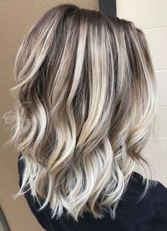 Hottest Hair Colors for Women's Medium Hairstyles 2017 Spring-Summer Updo Brunette, Ashy Blonde Balayage, Blond Hairstyles, Brunette Medium, Hair Colour Design, Rambut Brunette, Blond Ombre, Balayage Blond, Blonde Balayage Highlights