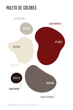 the color scheme for palettes in different colors, including red, white and black