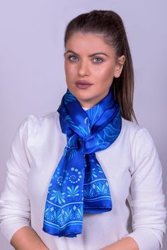 Elegant blue Pegasus #silkscarf, representing the glorious Ancient Greek mythology! Buy yours by clicking here Traditional Blue Scarf As Gift, Artistic Blue Silk Scarves, Artistic Blue Silk Scarf, Traditional Blue Silk Scarves, Traditional Blue Silk Scarf, Blue Pegasus, Silk Scarf Tying, Ancient Greek Mythology, How To Wear A Scarf