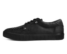 T.U.K. Shoes EZC Black Wax Canvas Creeper Sneaker A9313 Mens Creepers, Wax Canvas, Waxed Canvas, Wax, Stainless Steel