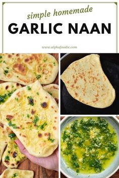 garlic naan is an easy and healthy side dish