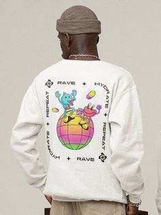 * This sweatshirt runs true to size. If you want to look oversized, you need to buy 1-2 sizes larger than you normally wear * - Unisex Adult Sizing Heavy Blend Crewneck Sweatshirt - Props used in photos are NOT included with purchase Check out this design on other products! Gildan 5000 Shirts: https://www.etsy.com/listing/1444982395/rave-hydrate-repeat-shirt-edm-shirt-rave?click_key=71585a8464614e408645c8e41fb24a2d109cf43f%3A1444982395&click_sum=ffd98131&ref=shop_home_active_8&crt=1 FIBER COMPOS Unisex Fun Tops For Streetwear, Unisex Trendy Streetwear Tops, Hip Hop Style Crew Neck Tops With Graphic Print, Fun Relaxed Fit Sweatshirt With Screen Print, Rave Style Screen Print Tops For Streetwear, Pop Culture Long Sleeve Streetwear Tops, Relaxed Fit Graphic Sweatshirt With Band Merch, Relaxed Fit Band Merch Sweatshirt With Graphic Design, Hip Hop Crew Neck Tops With Graphic Print