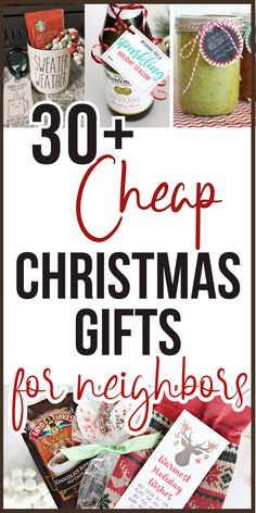 christmas gifts for neighbors with text overlay