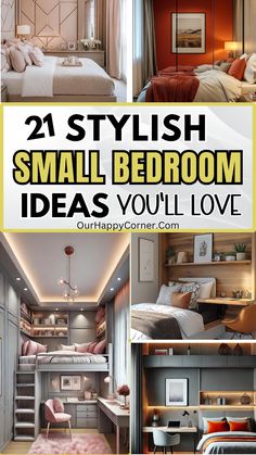 small bedroom ideas you'll love that are easy to do and fun to make