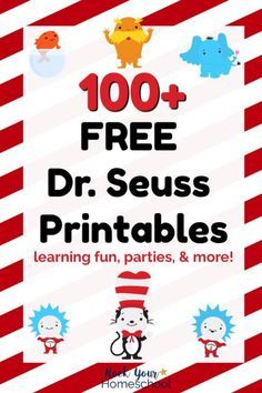 the dr seuss printables book is shown