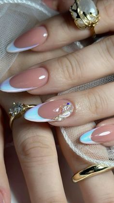 White Tip Acrylic Nails, Rose Nail Art, Happy Nails, Rose Nails, Acrylic Nails Coffin