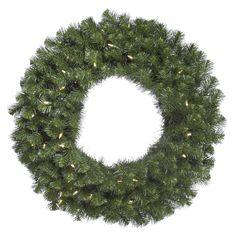 a christmas wreath is shown on a white background