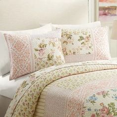 Sweet Blooms Cottage Pillow Sham Standard Set of 2 | Antique Farmhouse