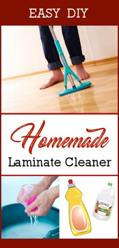 an easy diy homemade laminate cleaner with instructions for cleaning floors and flooring