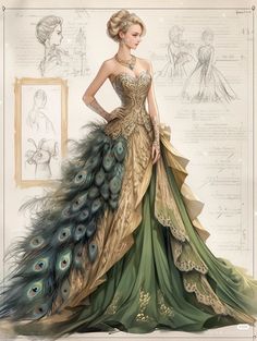 Beautiful Long Dresses, Dress Design Drawing, Dress Idea, Fantasy Dresses, Fashion Drawing Dresses, Royal Dresses, Dress Design Sketches, Fashion Illustration Dresses, Dress Sketches