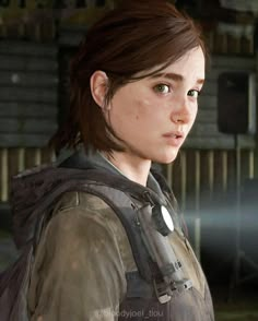 an image of a woman in the video game metal gear looking into the camera with serious eyes