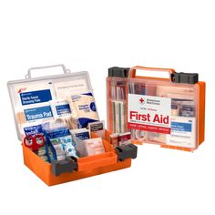 Features: Ideal for Small Offices, Warehouses, Retail businesses, Breakrooms, Compact and portable in a weatherproof, type III metal case Keeps you OSHA compliant with essential first aid supplies Sting Relief, Small Offices, Emergency First Aid, First Aid Supplies, American Red Cross, Cold Pack, Supplies Organization, Aid Kit, Small Office