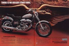 an advertisement for the harley davidson motorcycle