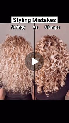 How To Work With Curly Hair, C2 Curly Hair, How To Apply Curly Hair Products, Hair Dry Curly Hair, Curly Hair Method Tutorials, Scrunch Curls, How To Get Curly Hair Less Frizzy, Bring Curls Back To Life, Curl Perm Before And After