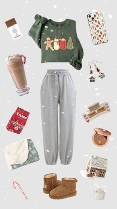 Xmas Outfits, Boots Slippers, Christmas Inspo, Grey Boots, Christmas Fashion, Green Grey, Unique Furniture, Aesthetic Outfits, Creative Play