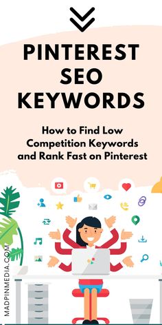 Discover how to find low competition Pinterest keywords with top keyword tools and Pinterest hacks. Improve your Pinterest marketing strategy. Save this to your Pinterest marketing tips board and check out the article! Keywords On Pinterest, Pinterest Hacks, Pinterest Growth, Keyword Tool, Seo Keywords