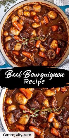 This is what authentic French beef bourguignon should taste like! If you are a fan of beef stews, you will love this one. It is the ultimate beef stew recipe with a rich red wine-infused sauce. This truly is restaurant-style food! Best Beef Bourguignon Recipe, Ultimate Beef Stew, Easy Beef Bourguignon, Drumstick Chicken, French Beef Stew, Beef Bourguignon Recipe, Casserole Chicken, Pasta Chicken, Recipes Asian