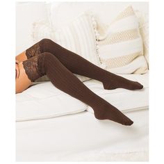 Designer Novelty Chocolate Broad Lace Over-The-Knee Socks One Size Step Into These Thigh-Brushing Socks For A Daring, Sexy Look Edged By Broad Lace In A Versatile Color. Add Feminine Flair With These Charming Socks Boasting Extra Length For Leg-Warming Comfort. Fits Shoe Sizes 6 To 10. 28'' Long 10'' Knee Opening 97% Polyester / 3% Spandex Machine Wash Imported Brown Stretch Thigh-high Legwear, Brown Stretch Thigh High Legwear, Brown Thigh High Stretch Legwear, Designer Chocolate, Sparkle Tights, Ankle Compression Socks, Thigh Socks, Trouser Socks, Over The Knee Socks