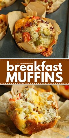 the breakfast muffins are ready to be eaten