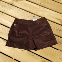 Size 8 Nwt A.N.A Brown Corduroy Shorts. Tan Chinos, Eyelet Shorts, Tie Waist Shorts, Corduroy Shorts, Tie Shorts, Mid Rise Shorts, Twill Shorts, Jeans For Short Women, Ripped Denim