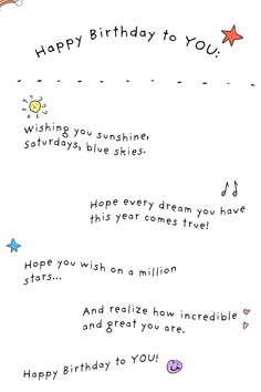 cute birthday poem on greeting card by Ashley Rice for kids and tweens How To Wish Happy Birthday, Aesthetic Wishes For Birthday, Birthday Card Greetings Messages, Poetry For Birthday, Birthday Wishes For Little Boy, Birthday Wishes For Kids Boys, Aesthetic Birthday Wishes, Happy Birthday Poetry, Birthday Wishes For Boy