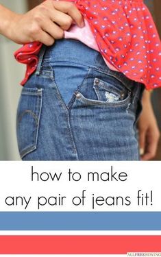 Altering Jeans, Sewing Simple, Pants Tutorial, Sewing Alterations, Sewing Dress, Sew Ins, Sew Easy