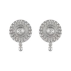 925 sterling silver Stud earrings, Sterling Silver Round Floral earrings, Floral Stud earrings Jewelry - Women's Earrings - Girls earrings Product Type:- Earring Metal: 925 sterling silver Length - 39mm Width - 25mm You will love it! Customization / Replacements  It's easy to create jewelry that's perfect for you. Change the materials to suit your style and budget:  Amethyst, Topaz, Garnet, Peridot, etc. I am happy to quote you the price. Also it can be made of 14K, 18K white, yellow, rose gold, Hallmarked Sterling Silver Drop Plug Earrings, Sterling Silver Drop Earrings For Brides, Sterling Silver Drop Clip-on Earrings For Anniversary, Silver Dangle Earrings Fine Jewelry, Fine Jewelry Sterling Silver Earrings, Fine Jewelry Sterling Silver Hallmarked Earrings, Pierced Sterling Silver Diamond Drop Earrings, Silver Sterling Silver Pierced Diamond Earrings, Silver Diamond Filigree Earrings Gift