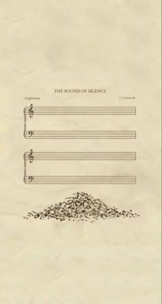 the sound of science is written on parchment paper