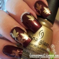 Pedicure Gel, Thanksgiving Nail Art, Fingernail Designs, Fall Nail Art Designs, Thanksgiving Nails, Pretty Nail Art, Fall Nail Art, Nail Polish Designs, Autumn Nails