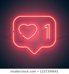 a neon sign that says i love you with a heart in the center on a dark background