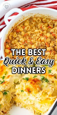 the best quick and easy dinners