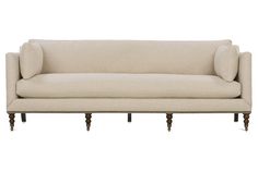 Marjorie 90 Inch Designer Style Single Seat Sofa Living Room Bench Seating, Nailhead Sofa, Club Furniture, Single Seat Sofa, Sofa Dimension, Long Sofa, Cushion Sofa, Living Room Bench, Custom Sofa