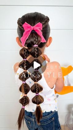 Yohana Hall on Instagram: "One of my most requested hairstyles, I did this a few weeks ago and I got so many compliments and requests for the tutorial! So here it is, this hairstyle is on my top 5 for sure SO cute!   #hairtutorial #hairideas #hairgoals #hairstyles #easyhairstyles #cutehairstyles #summerhair #summerhairstyle #girlmom #girlmomma #hair #trendinghair #trendyhairstyles #longhair" Braids For Long Hair Kids, Long Girls Hairstyles, Ponytail Kids Hairstyles, Long Hairstyles Girls Kids, Kids Headband Hairstyles, Kids Hairstyles Long Hair, Hairstyles For 6 Year Girl, Easy Kid Braid Styles, Hairstyle For Pictures