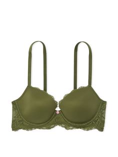 Buy Lightly-Lined Demi Bra - Order Bras online 5000000053 - Victoria's Secret US Petal Embroidery, Cloud Foam, New Bra, Freshly Picked, Fit Back, Rhinestone Heart, Chantilly Lace, Demi Bra, Victoria Secret Bras