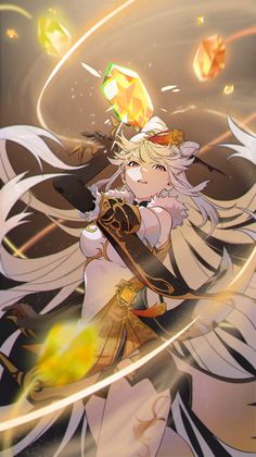 Arte Fantasy, 영감을 주는 캐릭터, Art Anime, An Anime, White Hair, Anime Character, Genshin Impact, Aesthetic Anime, Game Art