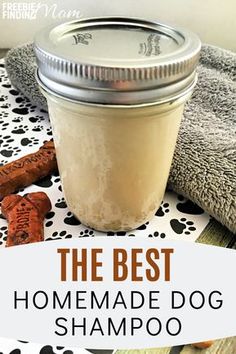 the best homemade dog shampoo is in a jar