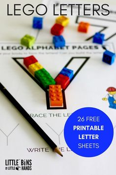 printable lego letter worksheets for kids to practice letters and numbers with legos