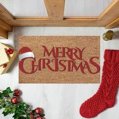 1PCS Christmas Decoration Doormat Farmhouse Happy Doormat Christmas Doormat Slip Indoor Floor Mat Entrance Rug Holiday Mat Christmas Non Slip Visual Doorm 1PCS Christmas Doormat Features: Safet-Slipslip rubber padded entrance door mat provides maximum grip, you from slipping while walking, making sure it stays in place for . The low-profile design slides under most doors without pinching and curling. Christmas Themed Design: Our non-slip washable winter doormats feature Christmas themed pictures Doormat Christmas, Christmas Doormat, Color Making, Front Door Mats, Household Tools, Door Rugs, Entrance Door, Entrance Rug, Washable Rug