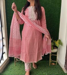 GOOD QUALITY 👗 FABRICS 🧶 Fabric - pure cotton 👗 Type - kurti (44+) & pant (38) with Kota doriya dupata (2.1m) with all over lace work 🧵 Work - embroidery work with print work & lace work 📏 Size - 38 to 44 Color Declaration:- There Might Be Slight Variation In The Actual Color Of The Product Due To Different Screen Resolutions Customs Duties & Taxes:- Buyer are responsible for customs fees. All time ship from india. Some countries will charge the buyer duties or taxes on international at the