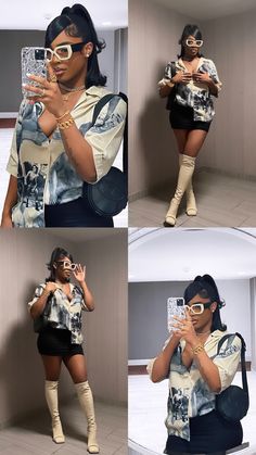 How To Style Knee Length Shorts, Tall Baddie Outfits, Concert Outfit With Hat, Des Dior Outfit, Black Girls Outfit Ideas Baddie, Girls Night Out Outfit Ideas Black Women, Curly Big Hair, Nba Game Outfit Woman, Cute Birthday Outfits