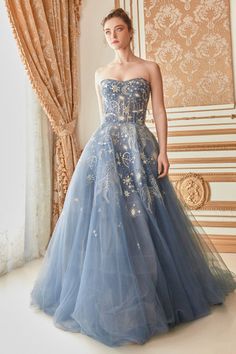 Constellation Dress, Andrea And Leo, The Constellations, Tulle Balls, Constellation Print, Prom Ball Gown, Tulle Ball Gown, Wholesale Dress, Luxury Dress