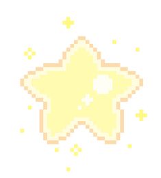 an image of a pixelated star on a white background