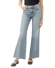 in stock Modern Light Wash Wide-leg Flare Jeans, Stretch Cotton Wide-leg Flare Jeans, Relaxed Fit Wide Leg Pull-on Jeans, Denim Blue Pull-on Wide Leg Bottoms, Bohemian Blue Wide-leg Flare Jeans, Dress Shirt And Tie, Pants Shirt Men, 70s Women, High Rise Wide Leg Jeans