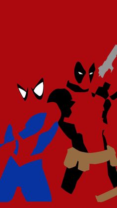 Spider-man and deadpool, superheroes, minimalism, 720x1280 wallpaper Desktop Wallpapers Minimalist, Phone Wallpaper Minimalist, Spider Man And Deadpool, Wallpaper Spider Man, Wallpapers Minimalist, Marvel Fandom, Marvel Wallpapers