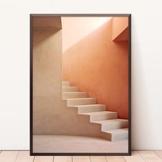 an image of a stair case hanging on the wall