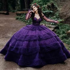 Purple Quinceanera Dresses Off Shoulder Bead Puff Tull Graduatin Sweet 16 Party.  "This pin contains affiliate links, which means I may earn a commission at no cost to you extra for you". 
 #affiliate #advertising" Dark Purple Quinceanera Dresses, Purple Quince Dress, Purple Quinceanera Theme, Purple Quinceanera, Purple Ball Gown, Purple Quince, Purple Quinceanera Dresses, Dresses Off Shoulder, Purple Wedding Dress